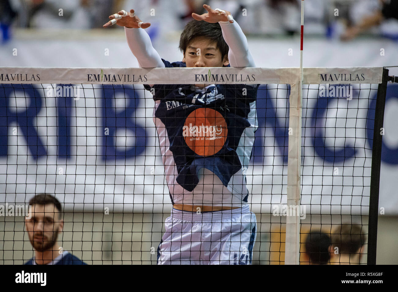 Yuki Ishikawa of Siena during the Italian Men's Volleyball League Serie