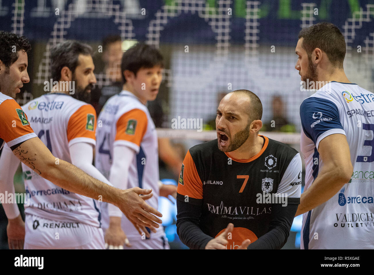 Andrea Giovi of Siena during the Italian Men's Volleyball League Serie