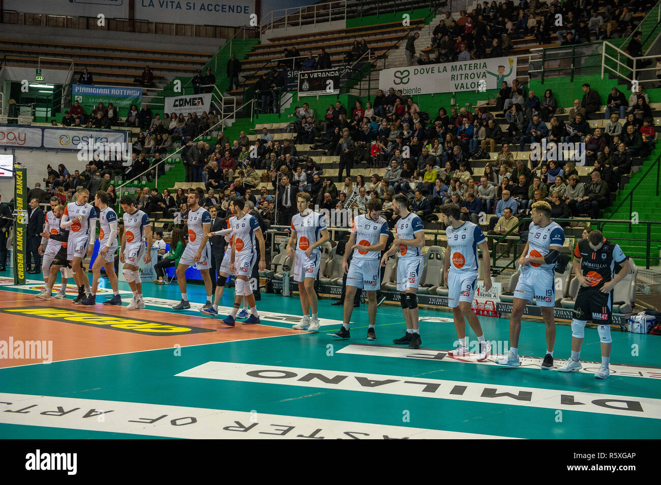 Team Group of Siena during the Italian Men's Volleyball League Serie A1
