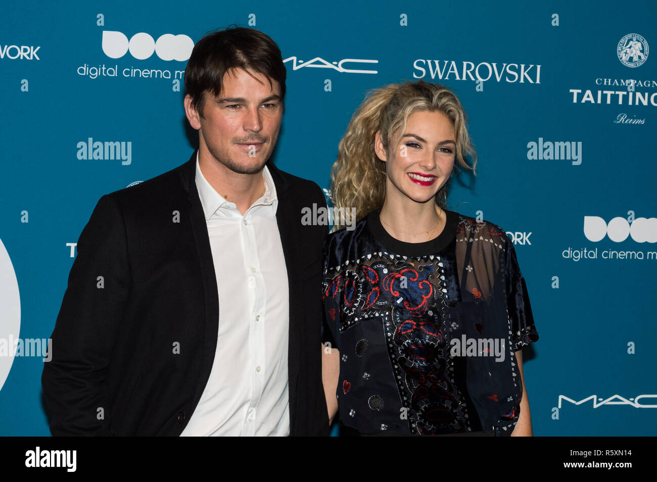 London, UK. 02nd December 2018. Josh Hartnett and Tamsin Egerton attend the 21st British Independent Film Awards (BIFAs) at Old Billingsgate in the City of London. Credit: Wiktor Szymanowicz/Alamy Live News Stock Photo