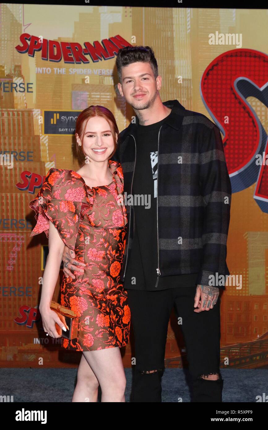 Los Angeles, CA, USA. 1st Dec, 2018. Madelaine Petsch, Travis Mills at