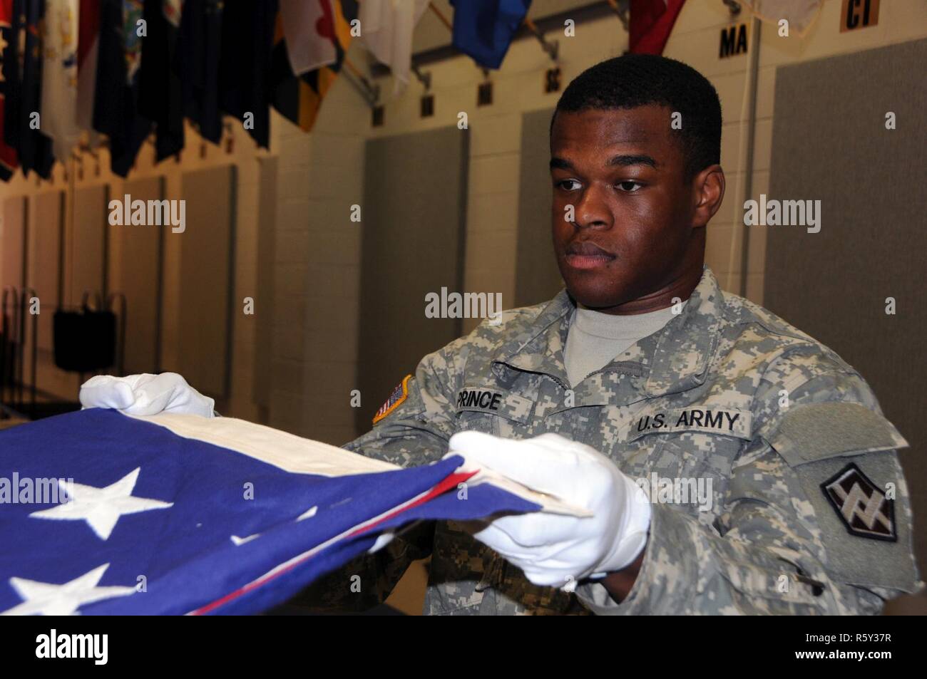 Spc. Jalen Prince, a transportation management coordinator from Elkton