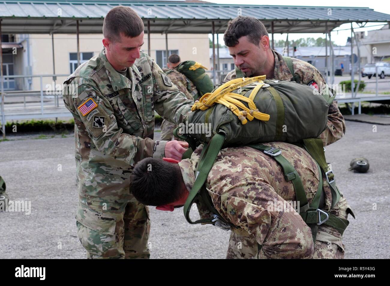 Sgt. Christopher Beseda, a U.S. Army Paratrooper from Alpha Company ...