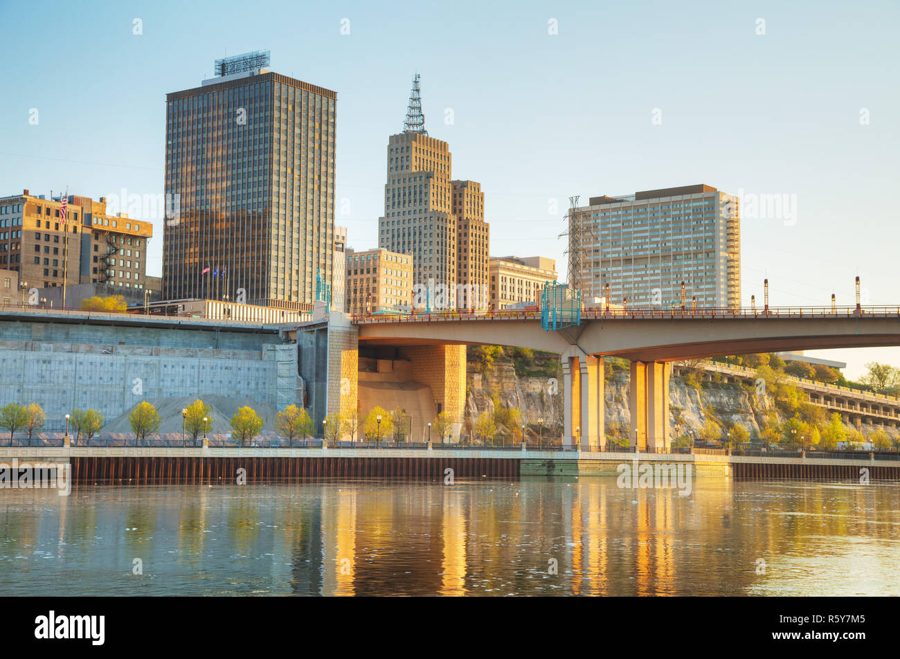 Overview of downtown St. Paul, MN Stock Photo Alamy
