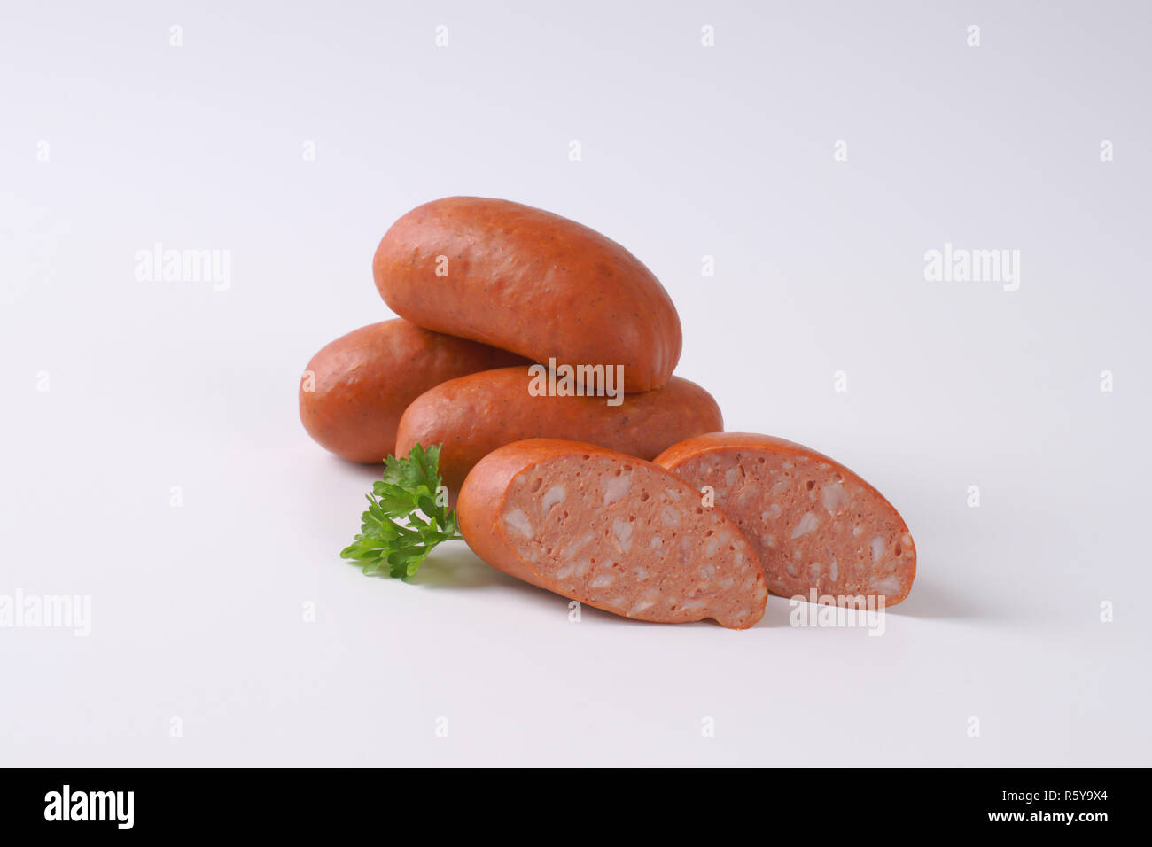 short thick sausages Stock Photo Alamy