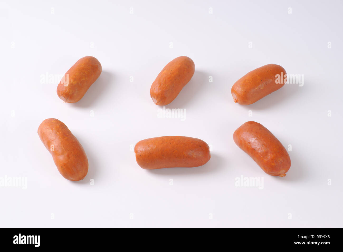 short thick sausages Stock Photo Alamy