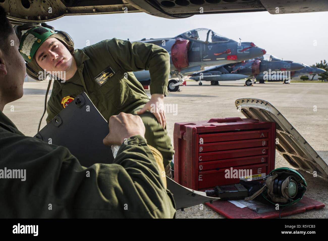 U.S. Marine Corps Lance Cpl. Zachary Shackelford and Lance Cpl. Oscar