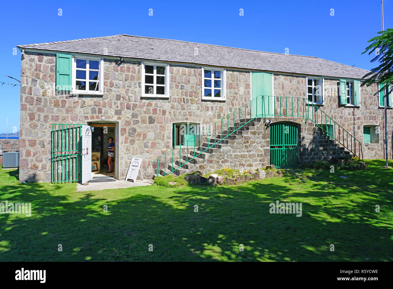CHARLESTOWN, NEVIS 22 NOV 2018 View of the Nevis Historical Museum