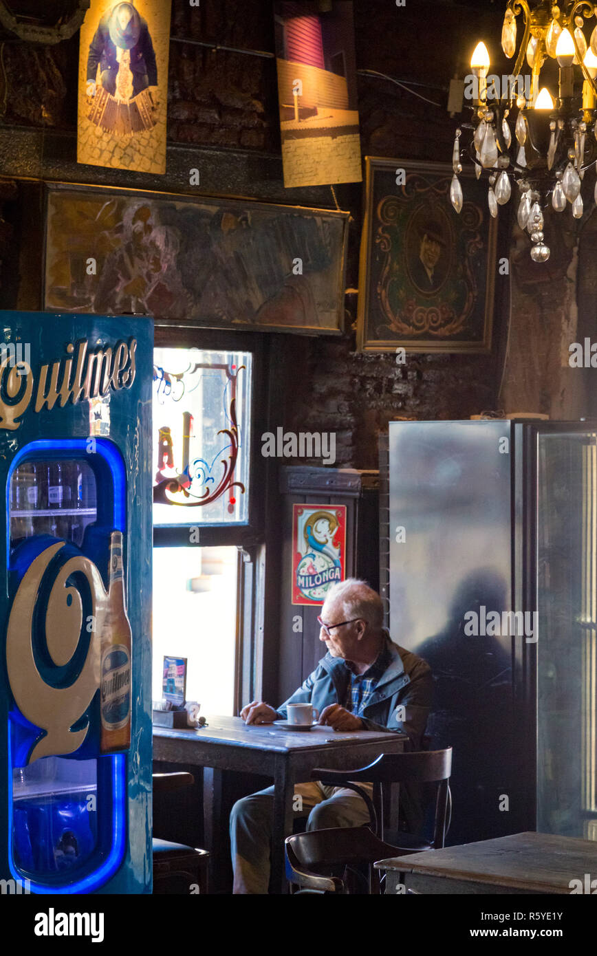 Cafe "La Perla". La Boca, Buenos Aires, Argentina Stock Photo - Alamy