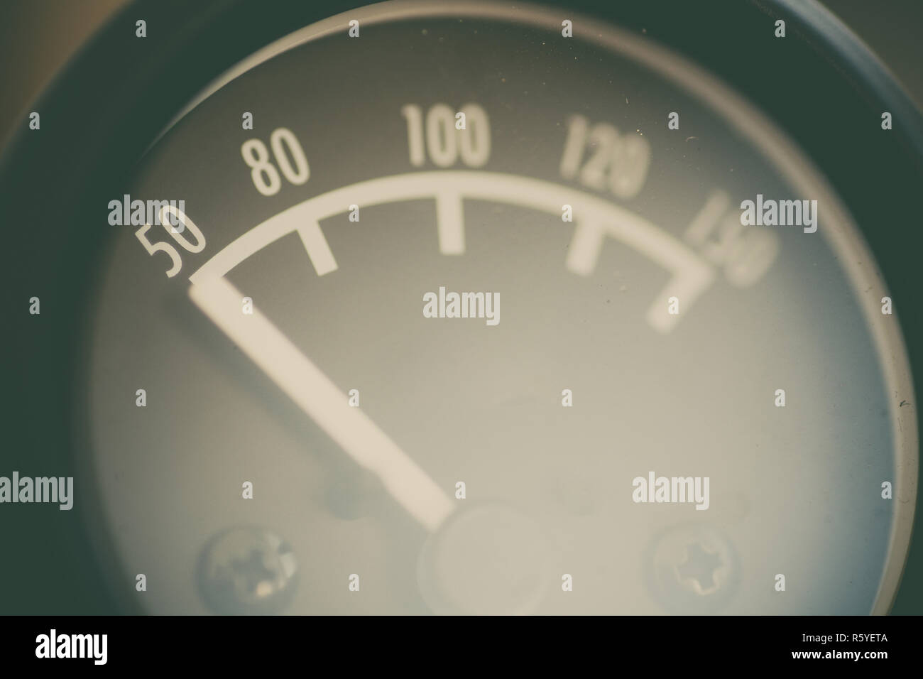 Car oil temperature gauge Stock Photo Alamy