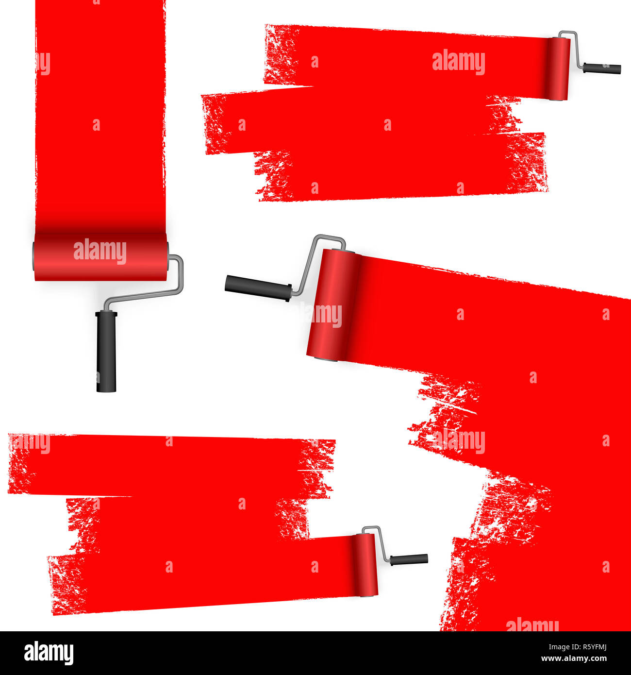 paint roller with marks Stock Photo Alamy