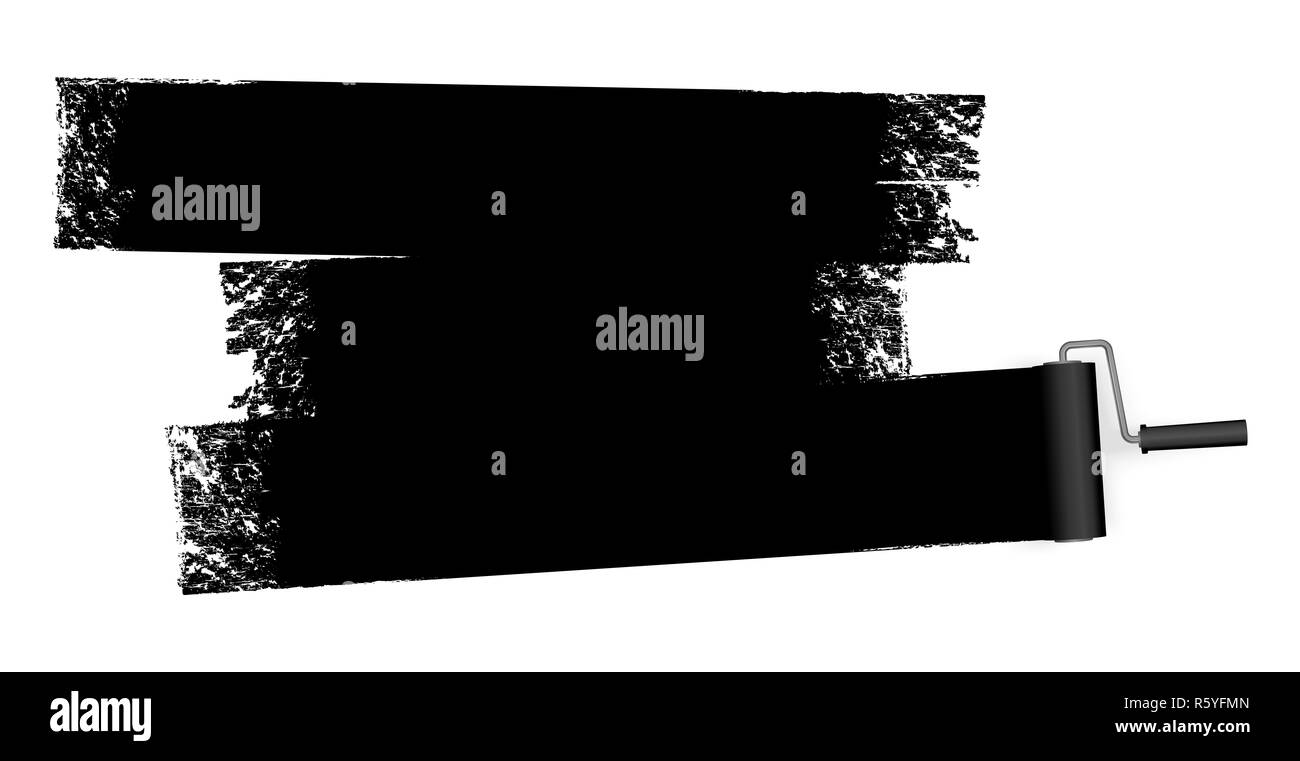 paint roller with marking Stock Photo Alamy