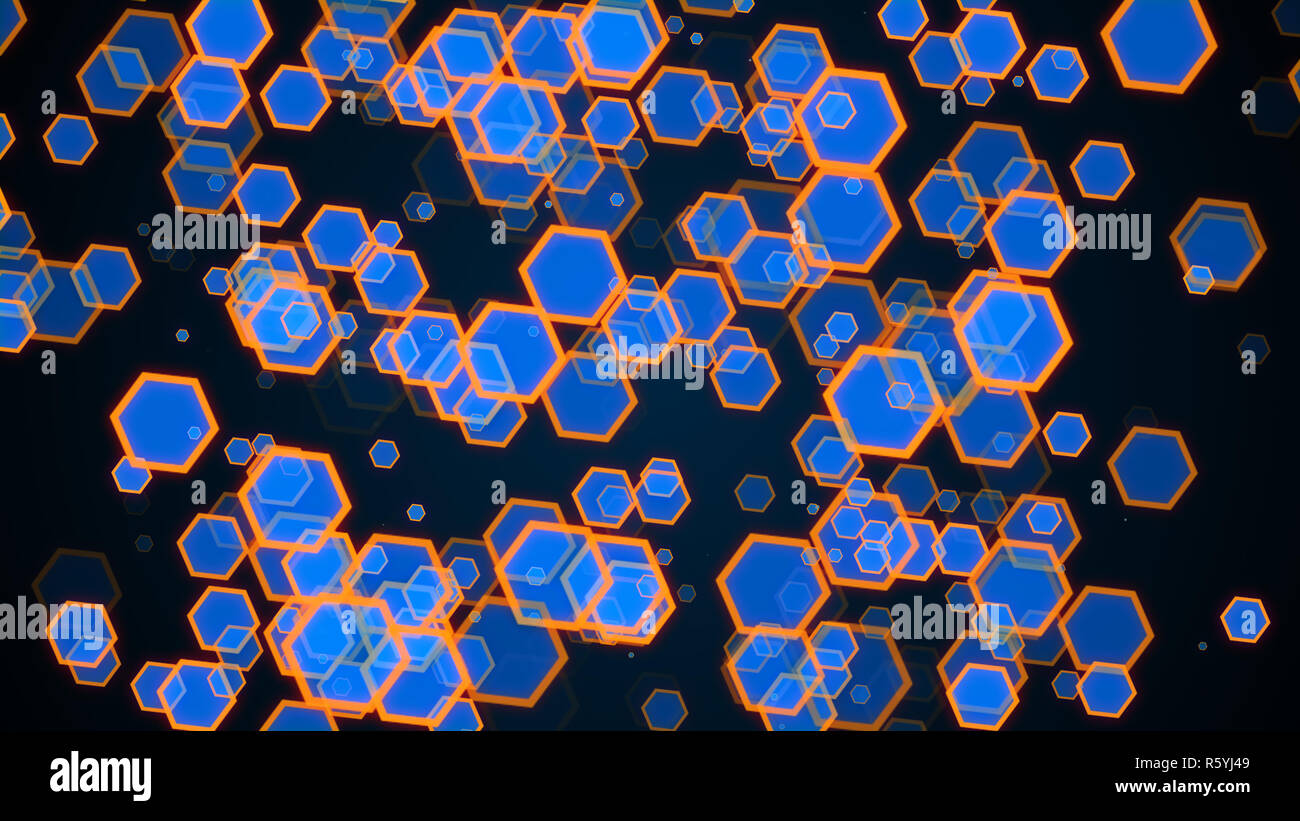 Abstract hexagonal background. 3d rendering backdrop Stock Photo - Alamy
