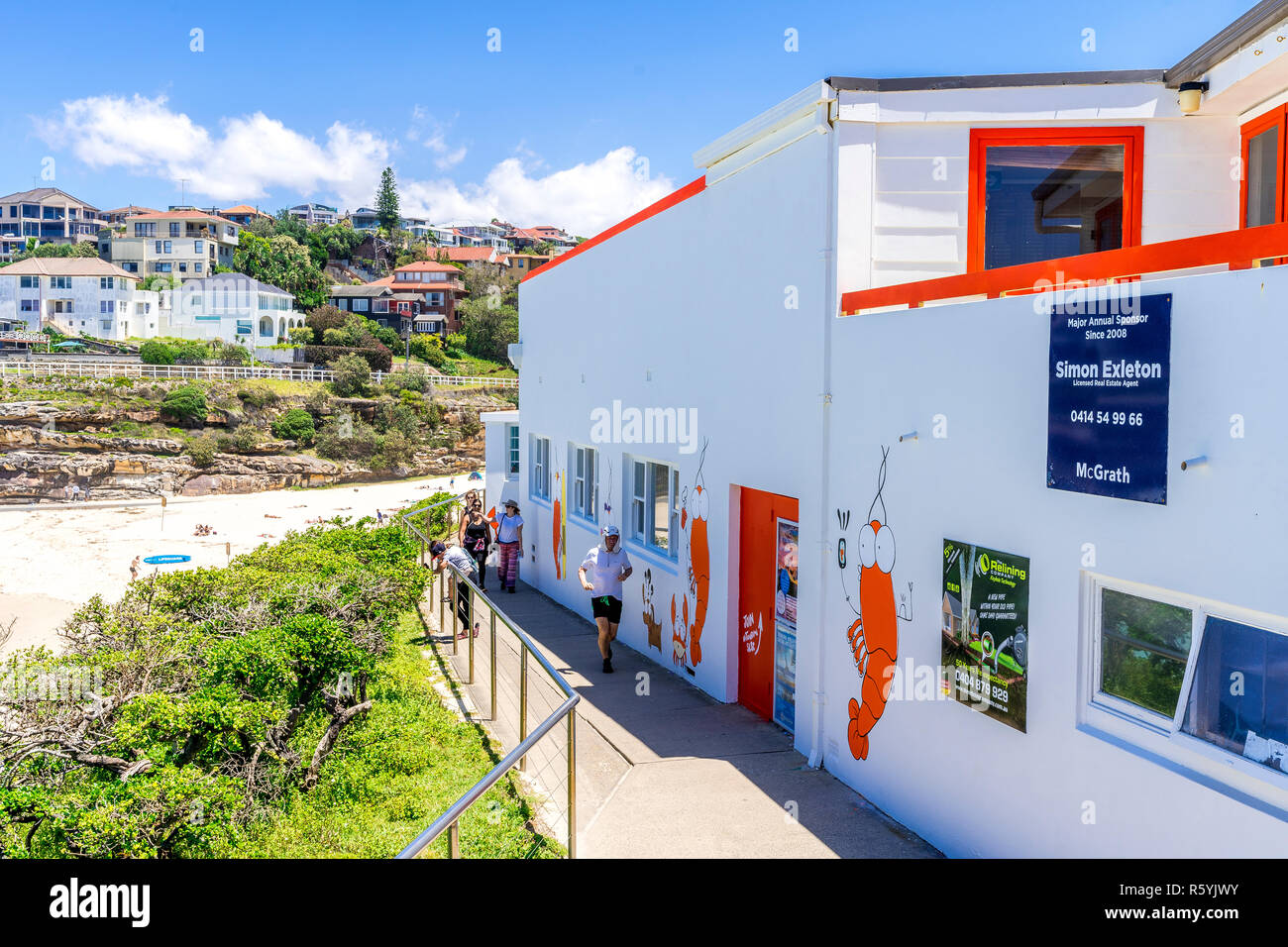 The newly designed and painted artwork on the Tamarama Surf Life Saving