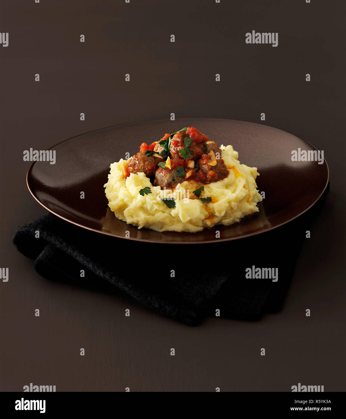 delicious meat dish with eggplant Stock Photo Alamy