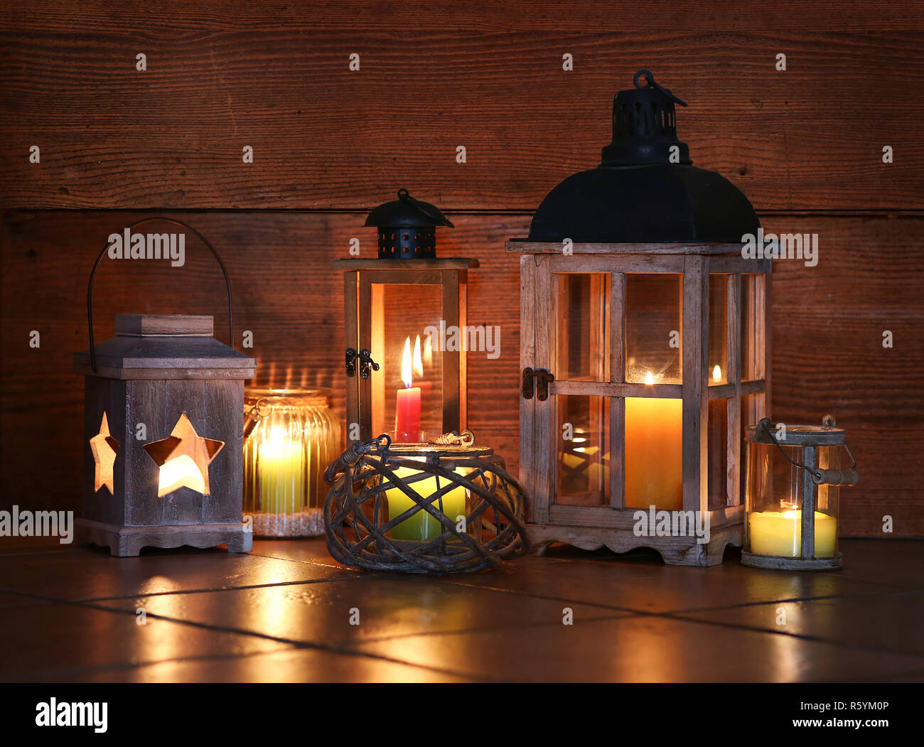 Tealight lanterns hi-res stock photography and images - Alamy