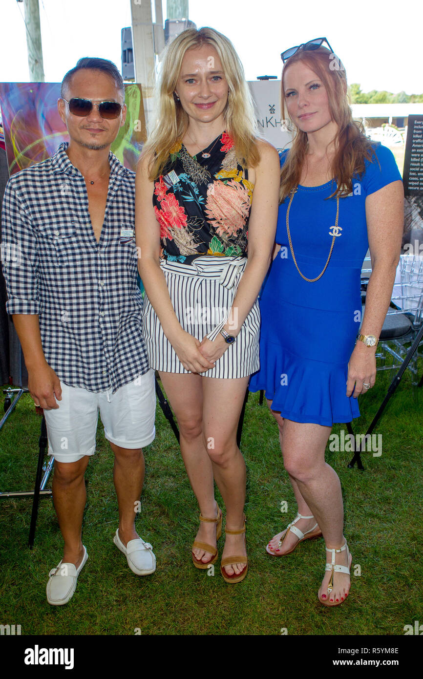 BRIDGEHAMPTON, NY AUGUST 26 Thuyen Nguyen, Sacha Lehto and Amanda