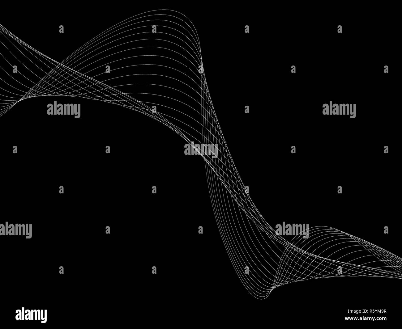 Dark abstract background with a glowing abstract waves Stock Photo - Alamy