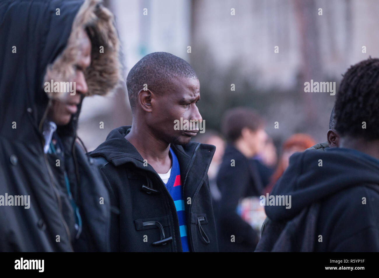 Roma, Italy. 01st Dec, 2018. Demonstration in Rome to protest against the social policies of the government and the Municipality of Rome Credit: Matteo Nardone/Pacific Press/Alamy Live News Stock Photo