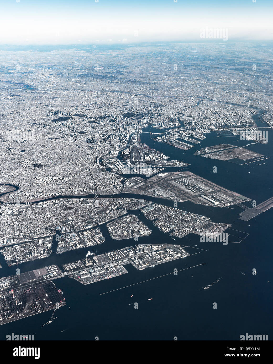 Aerial view of Yokohama-Kawasaki International port. Kawasaki, Japan Stock  Photo - Alamy