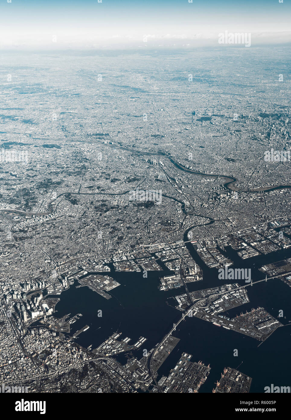 Aerial view of Yokohama-Kawasaki International port. Kawasaki, Japan Stock  Photo - Alamy