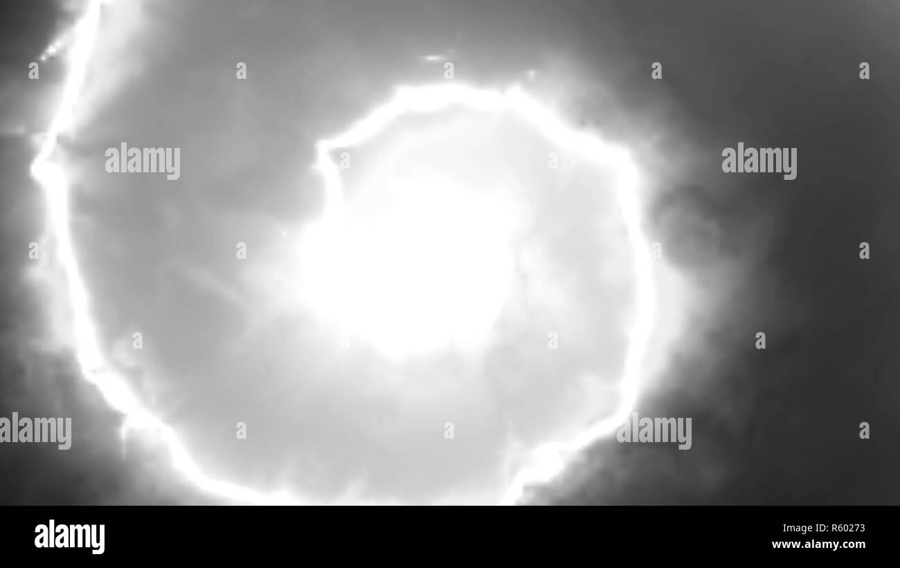 Abstract neon spiral Black and White Stock Photos & Images - Alamy