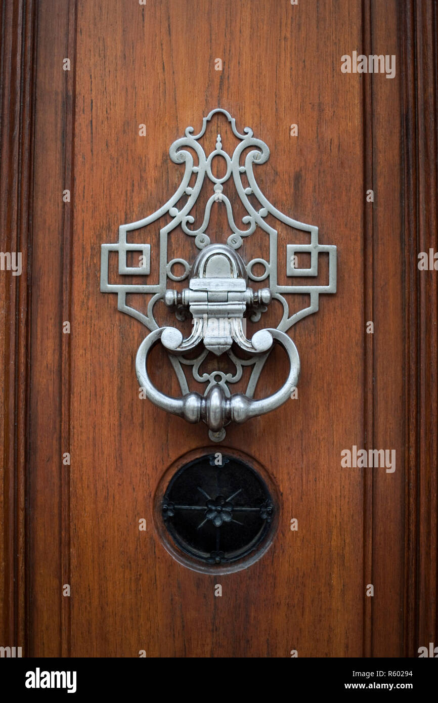 Bronze door knocker Stock Photo Alamy