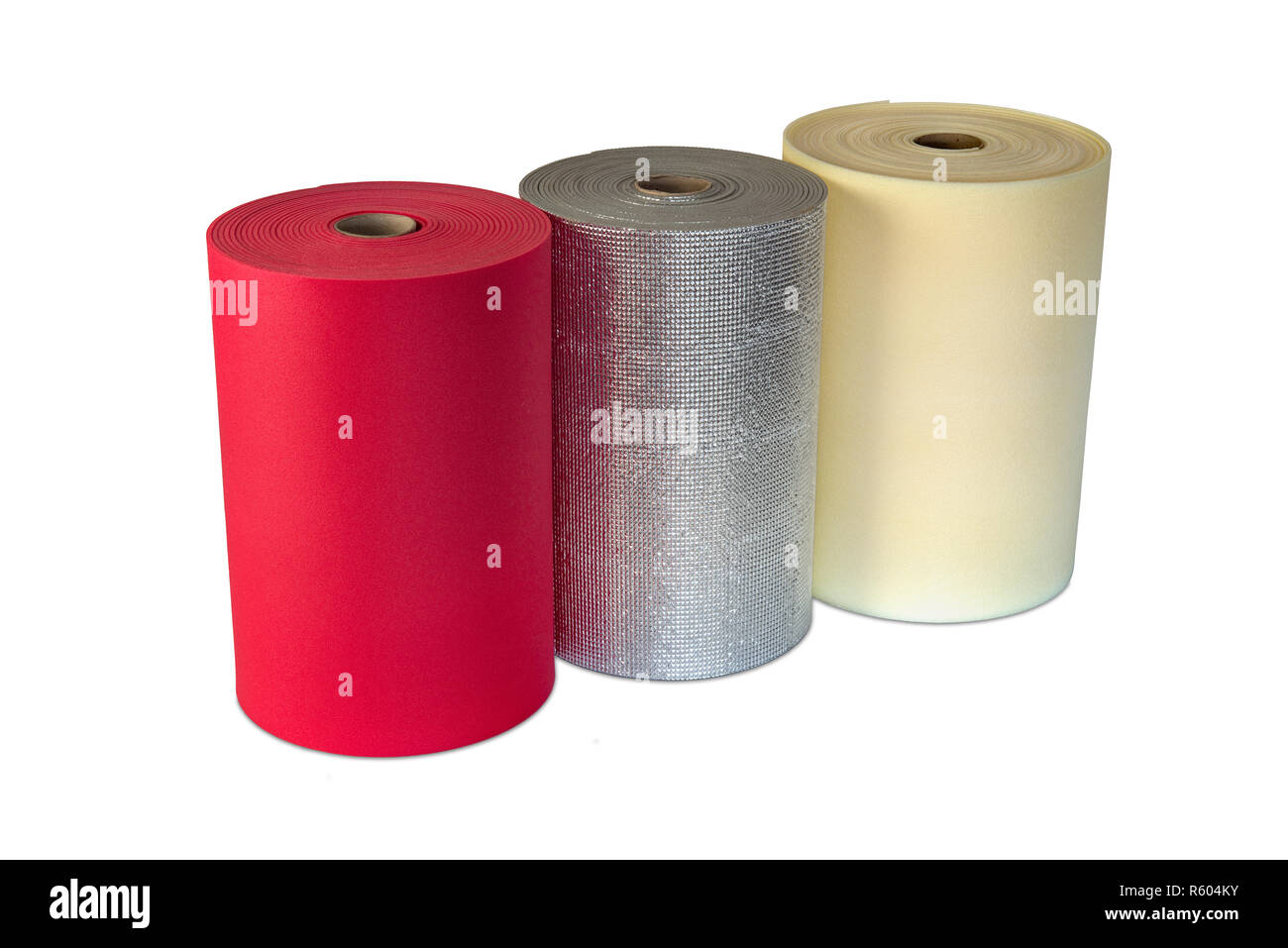 Multi Colour Rolls Polyethylene Material Shockproof Foam Stock Photo