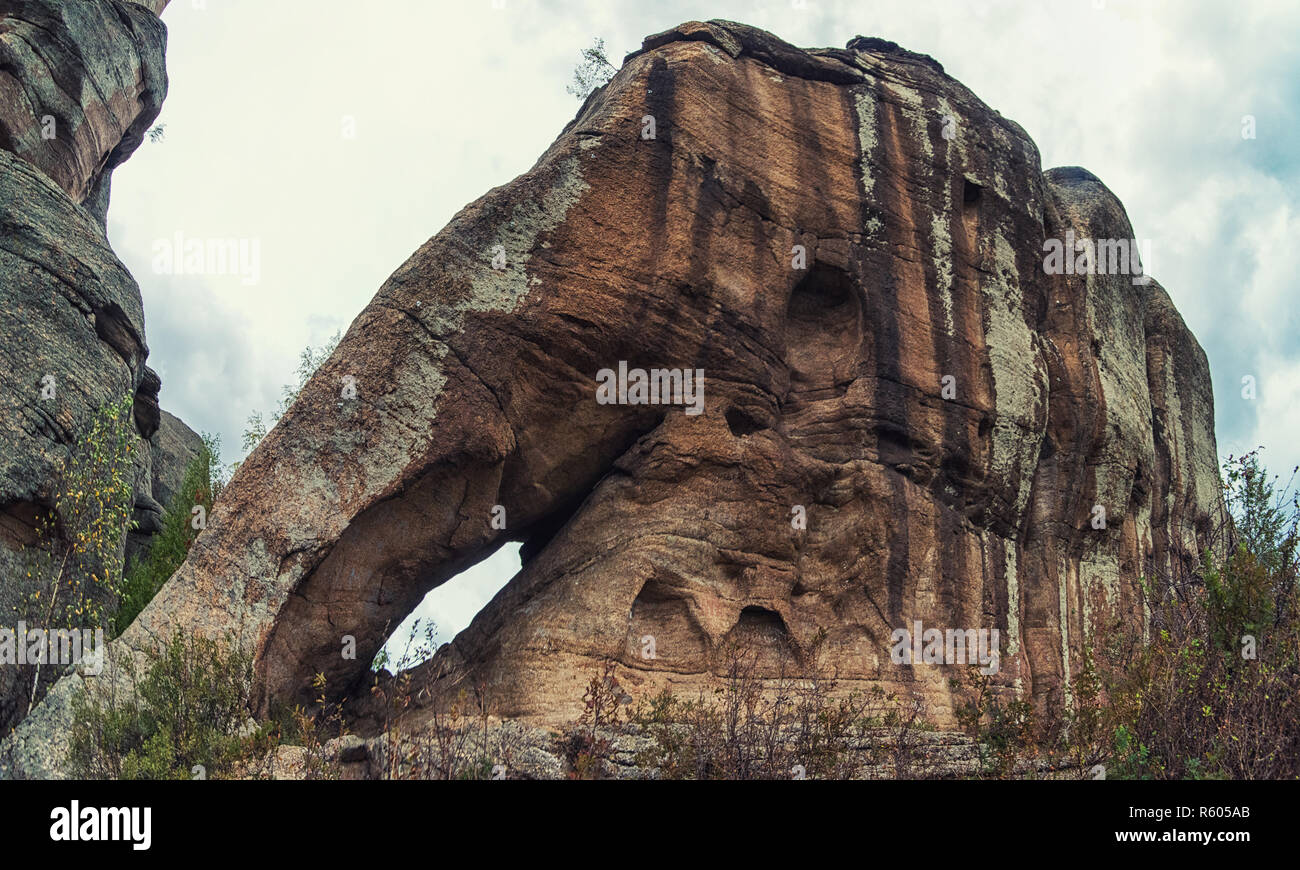 Beauty view on Kolyvan lake Stock Photo