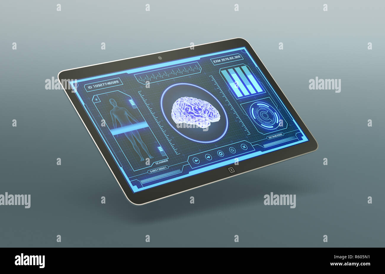 futuristic medical app Stock Photo