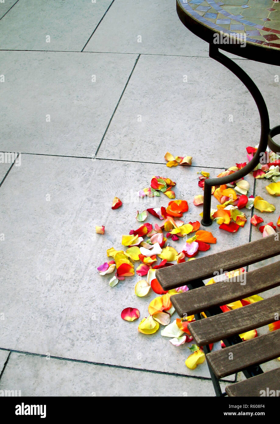 Petals on the floor Stock Photo Alamy