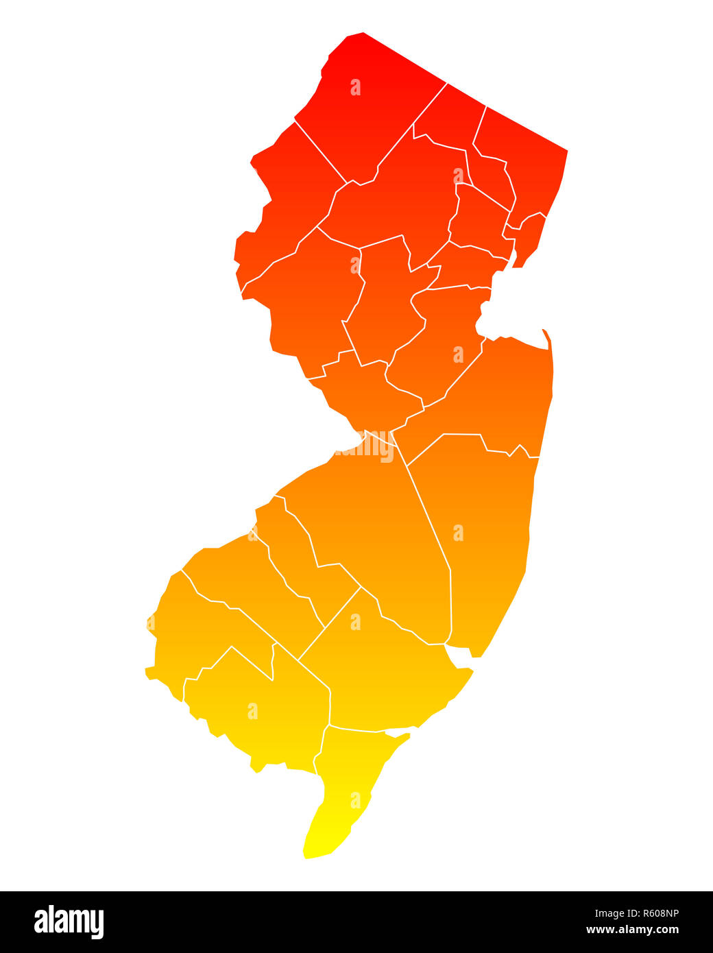 map of new jersey Stock Photo - Alamy