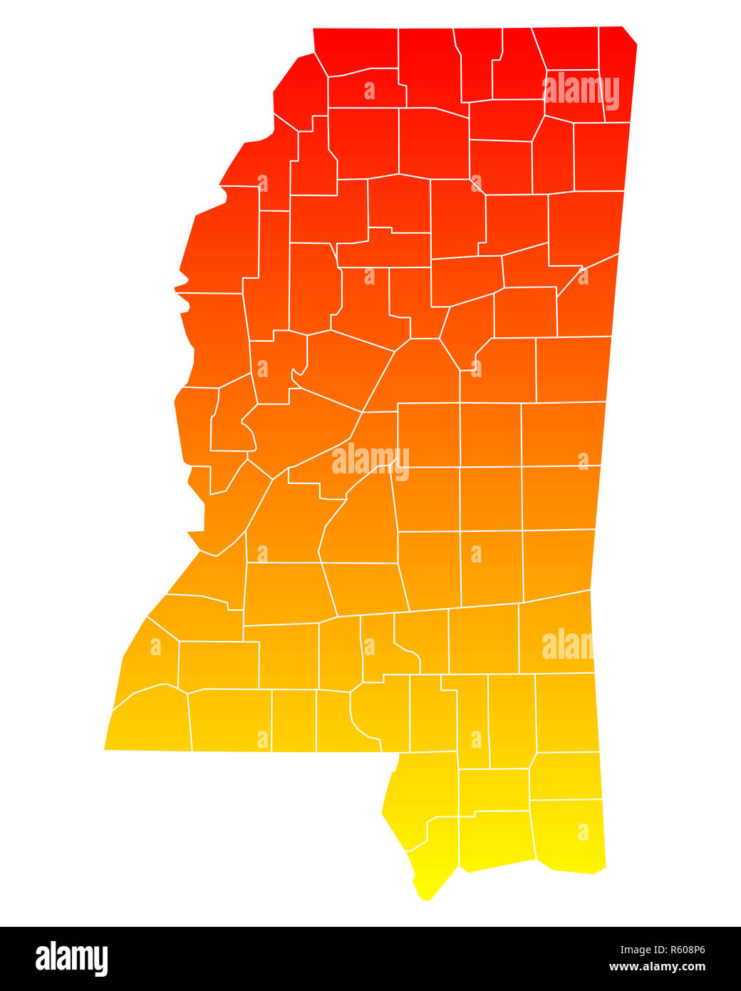 Map Of Mississippi R608P6 