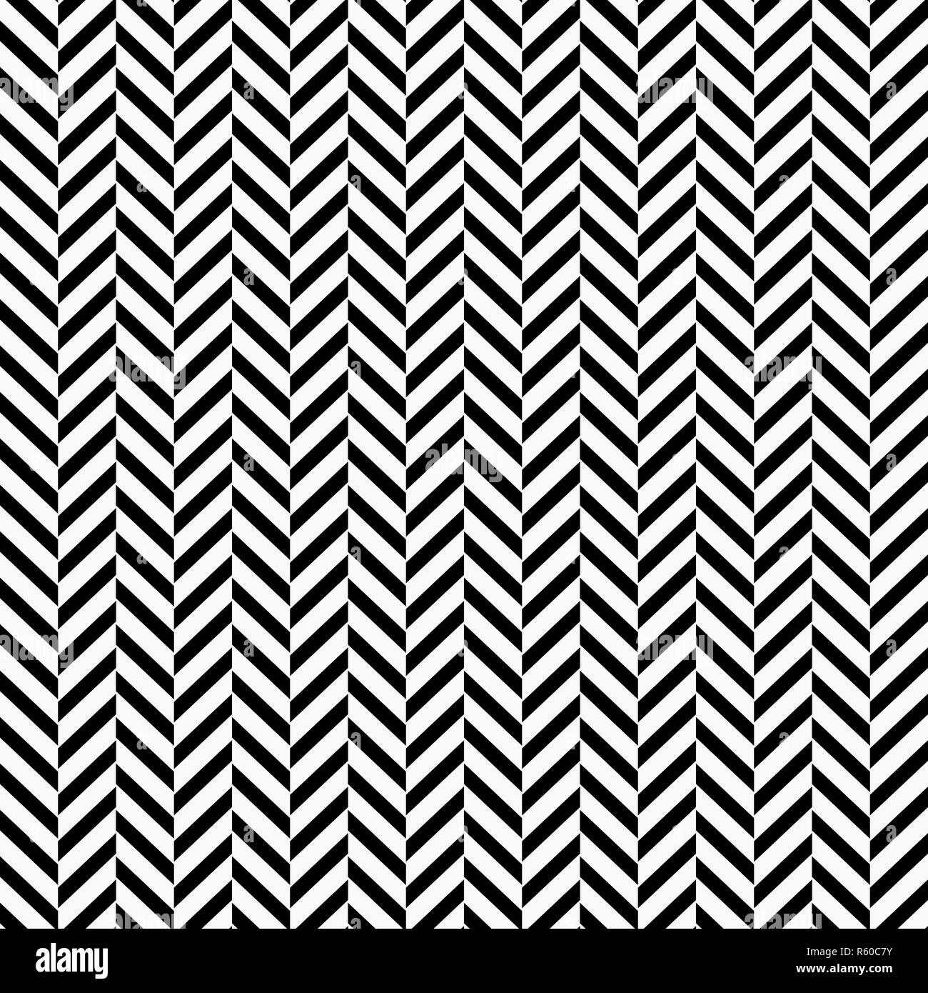 Herringbone textured seamless pattern on white background. Vector eps 10. Stock Vector