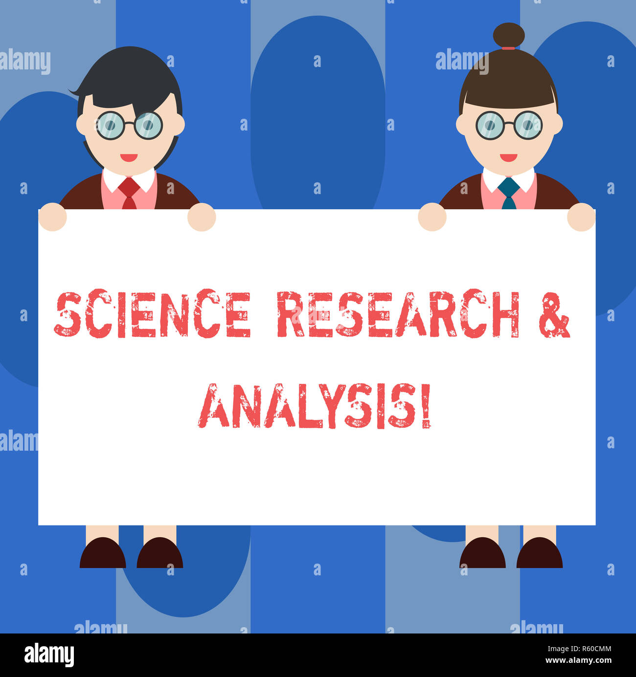 Handwriting text Science Research And Analysis. Concept meaning