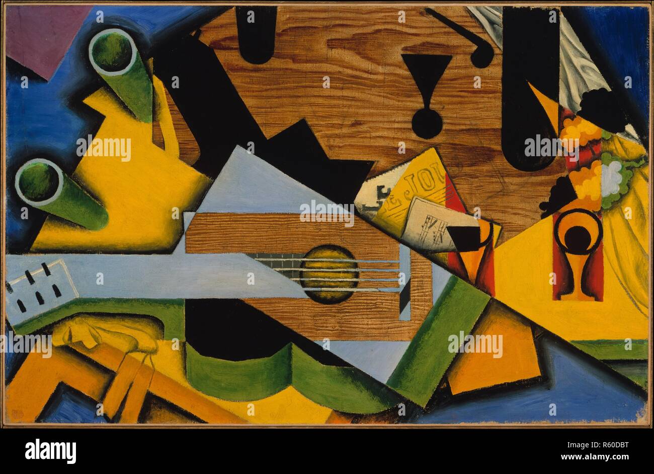 Still Life with a Guitar, Juan Gris (Spanish, Madrid 18871927 Boulogne-sur- Seine).jpg - R60DBT Stock Photo - Alamy