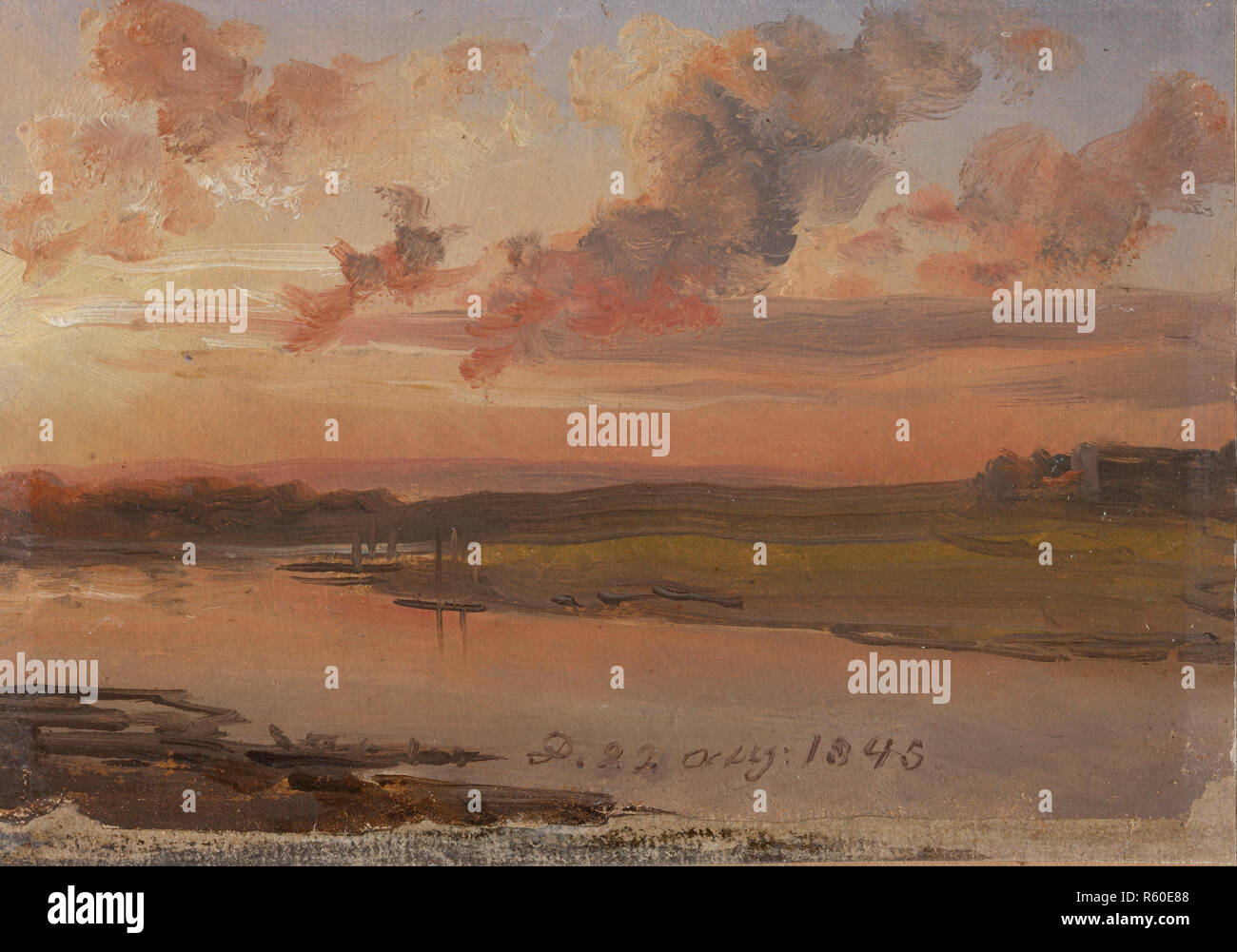 The Elbe In Evening Light , Johan Christian Dahl.jpg - R60E88 ...