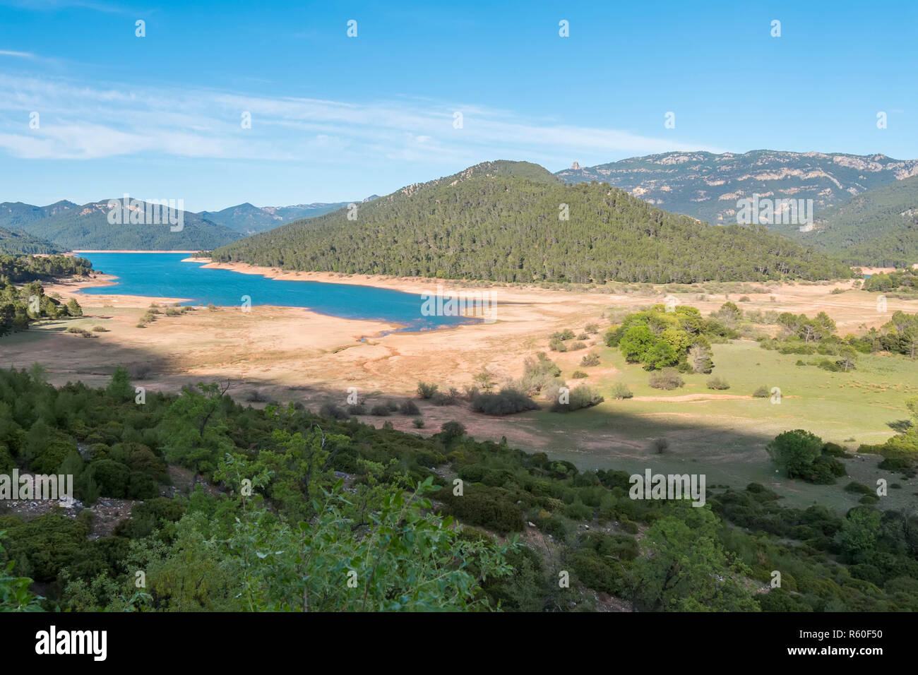 Rodriguez de la fuente lookout, Tranco reservoir, Cabeza de la viÃ±a Island, Cazorla, Jaen, Spain Stock Photo