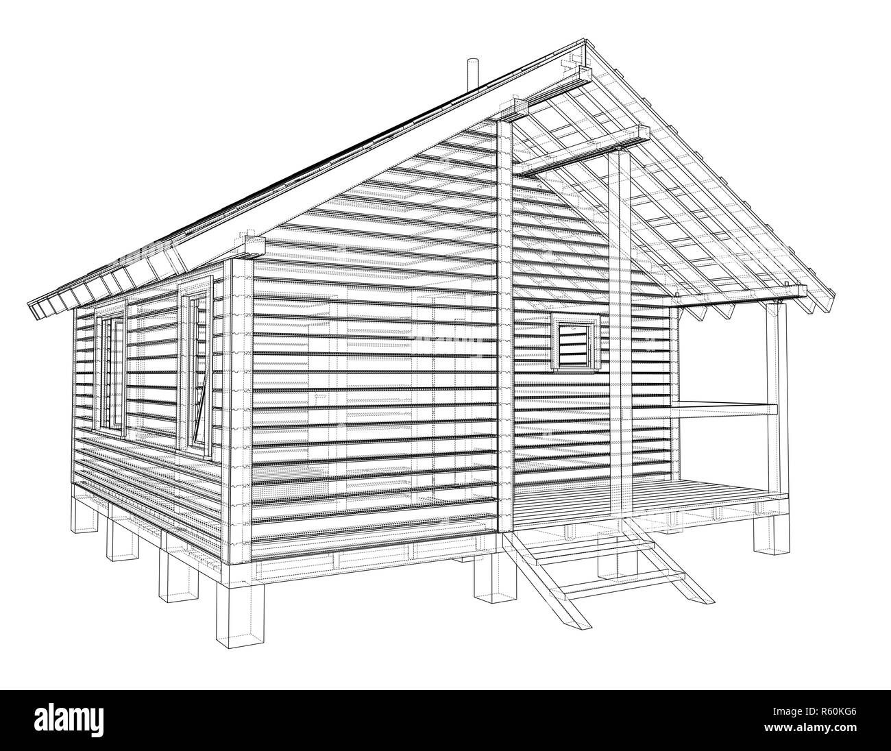 Sketch Of Small House Stock Photo 227438070 Alamy