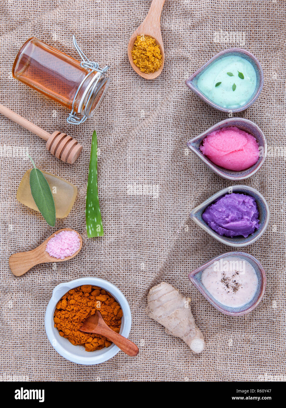 Alternative skin care and homemade scrubs with natural ingredients sage ...