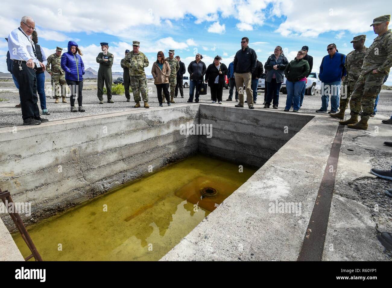 Historic Wendover Museum Foundation President Jim Petersen shows
