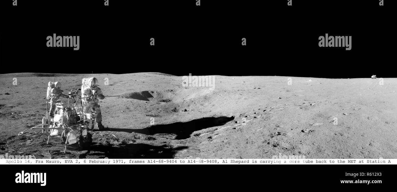 Apollo missons, lunar panoramas, nasa.jpg - R612X3 Stock Photo