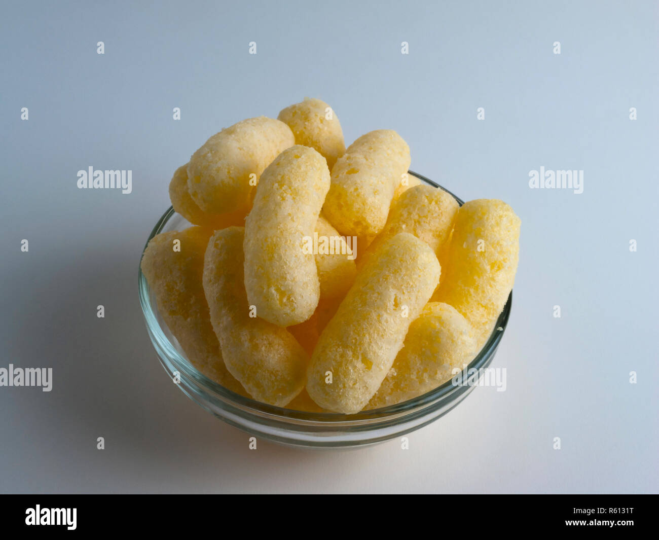 Cheese Puff Balls in Wooden Bowl on Light Background Stock Image - Image of  fried, cereal: 133510255