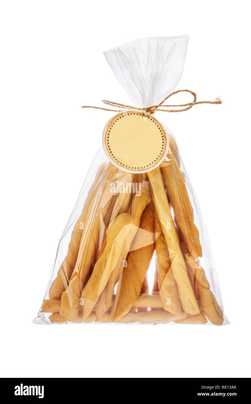 Cheese breadsticks isolated on white background Stock Photo