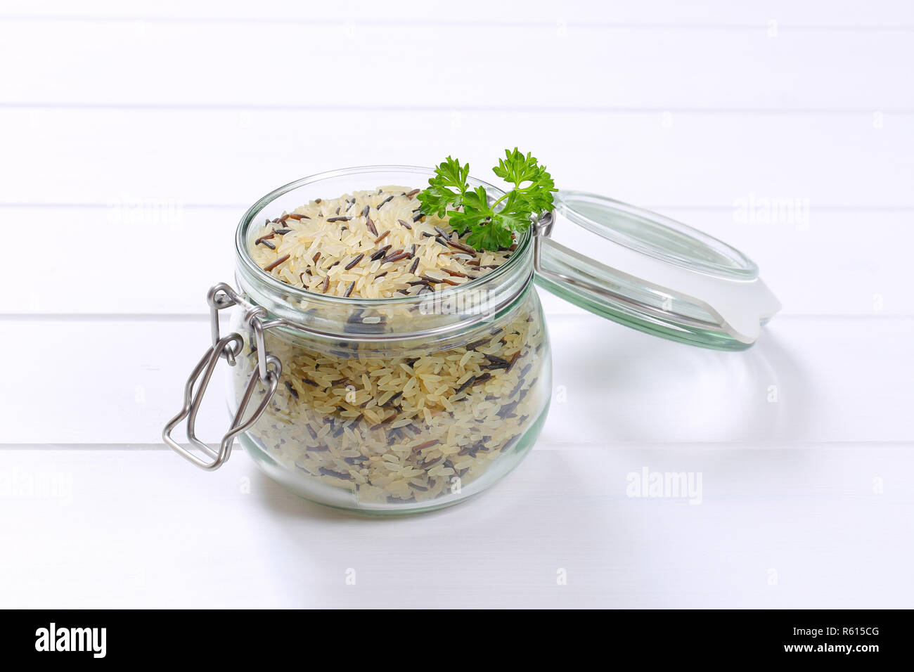 jar of wild rice Stock Photo - Alamy