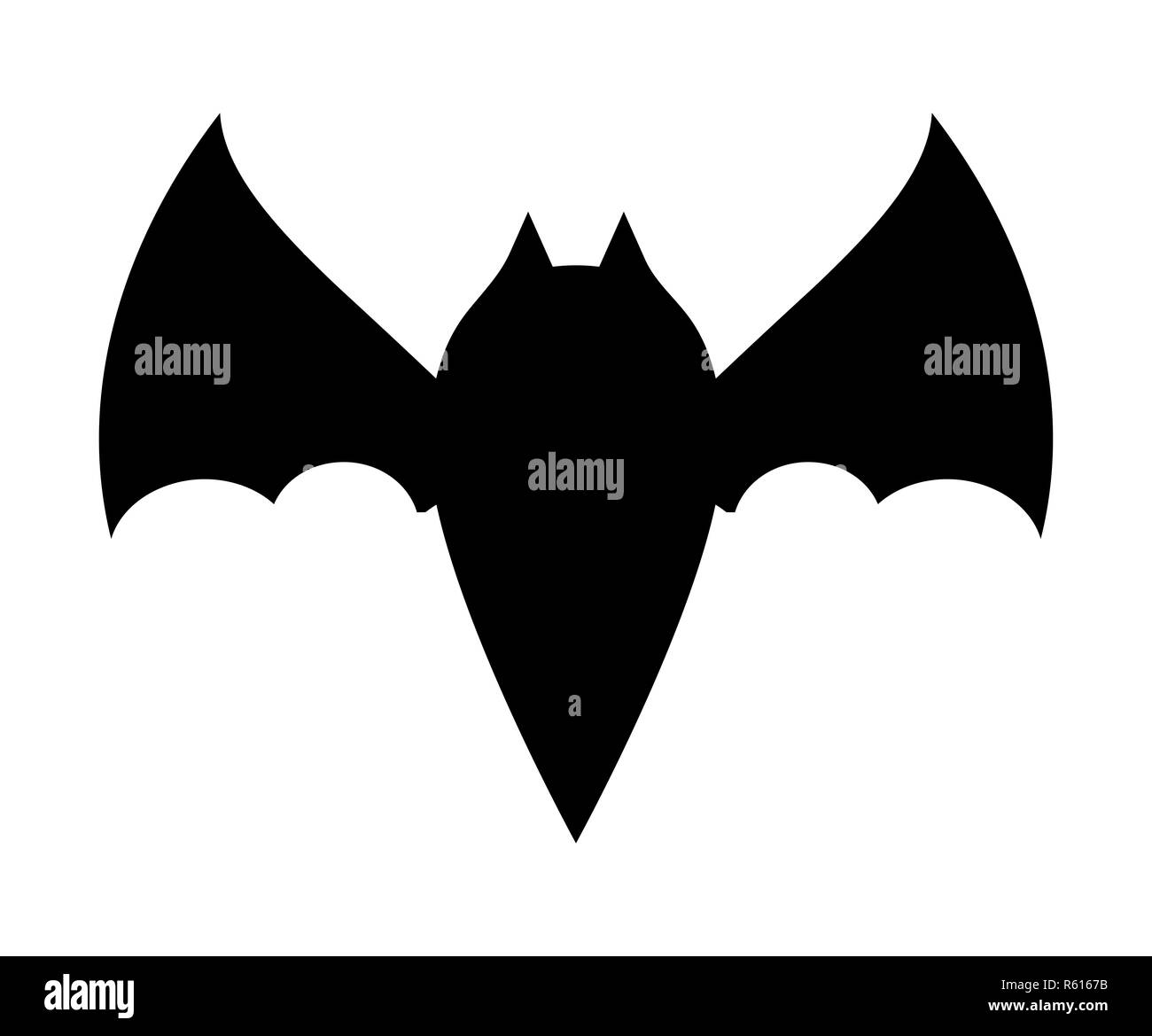 halloween bat silhouette vector design isolated on white background ...