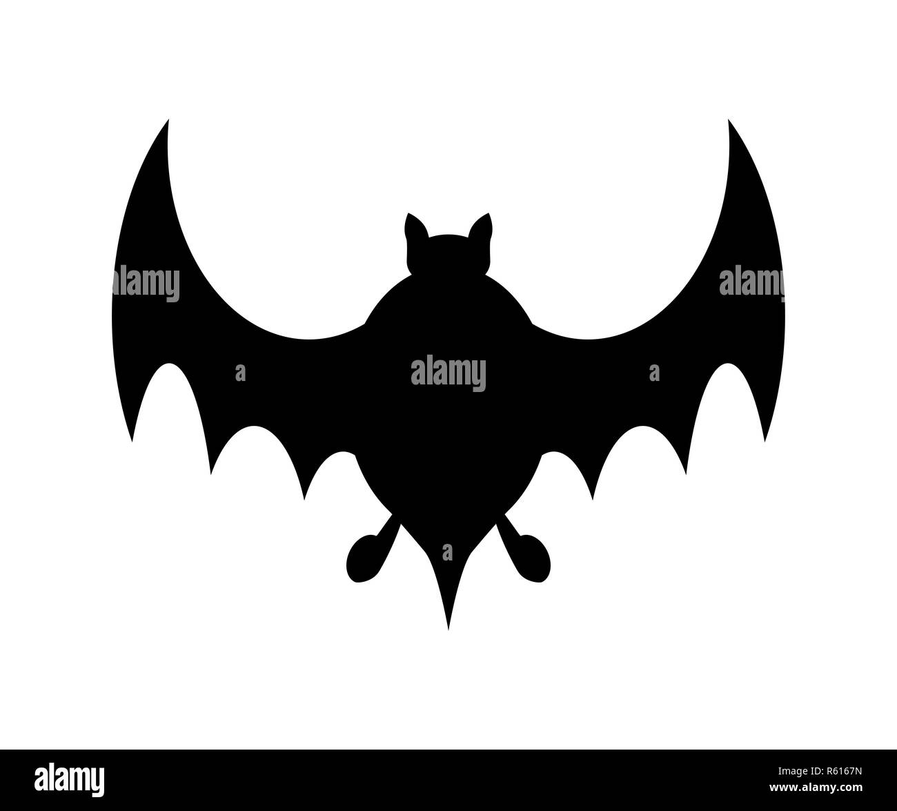 halloween bat silhouette vector design isolated on white background ...