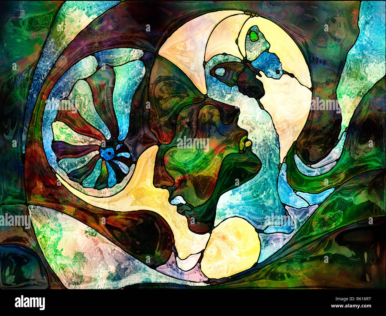 Love Between Worlds Stock Photo - Alamy