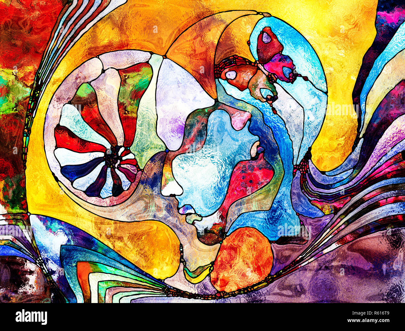 Love Between Worlds Stock Photo - Alamy