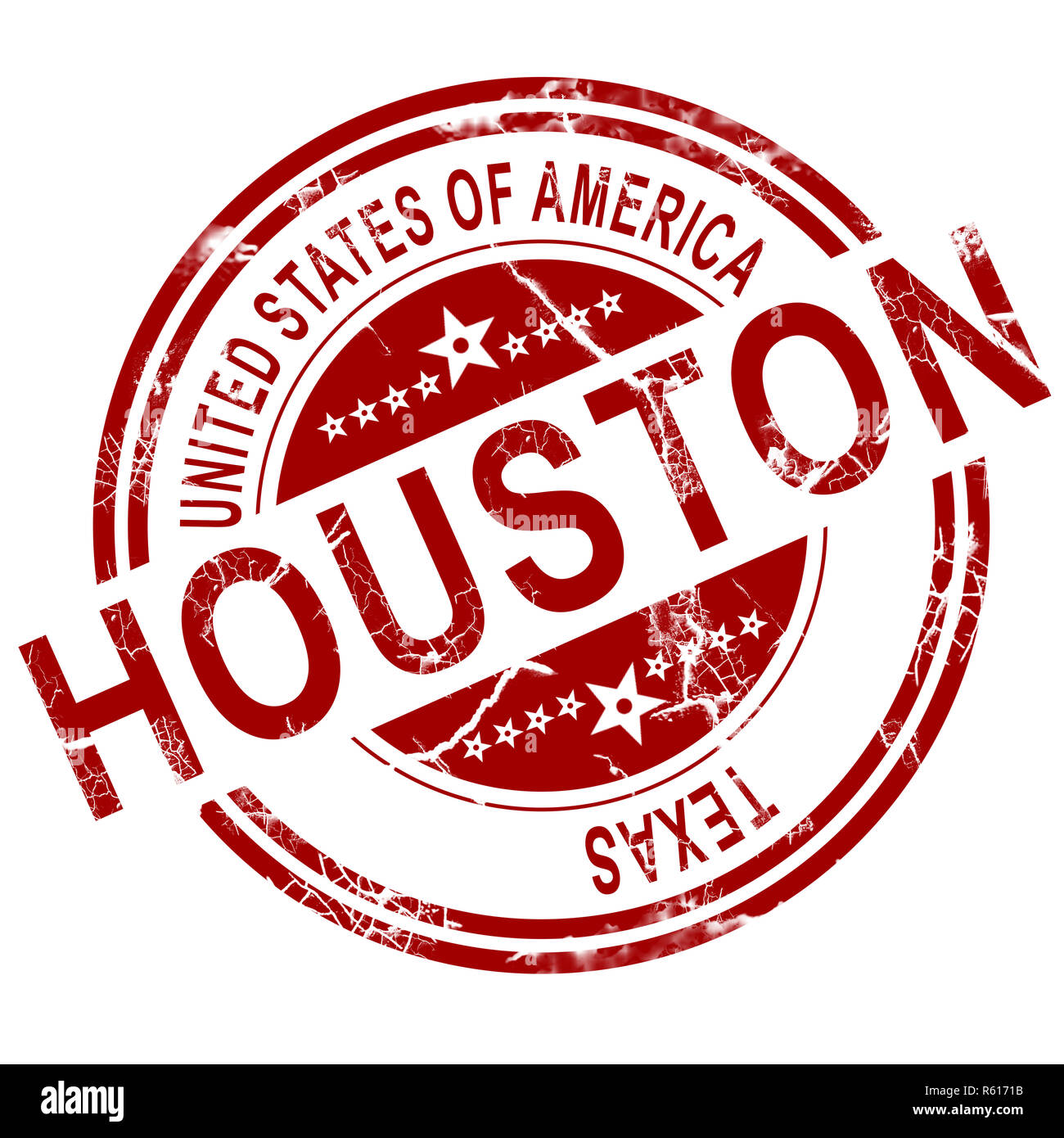 Houston Texas stamp with white background Stock Photo Alamy